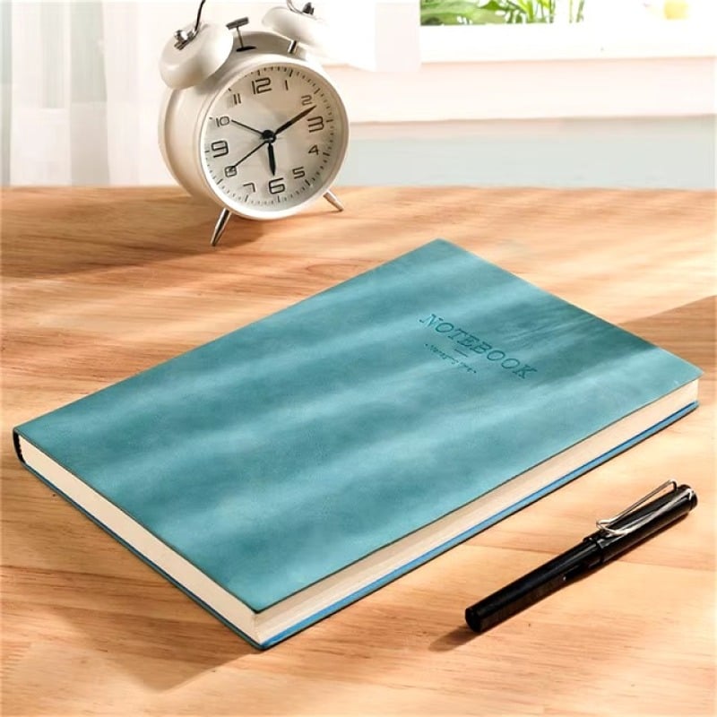 Diary - Hardcover Faux Leather Daily Newspaper, A Hardcover Faux Leather Diary Used To Record Daily Life.