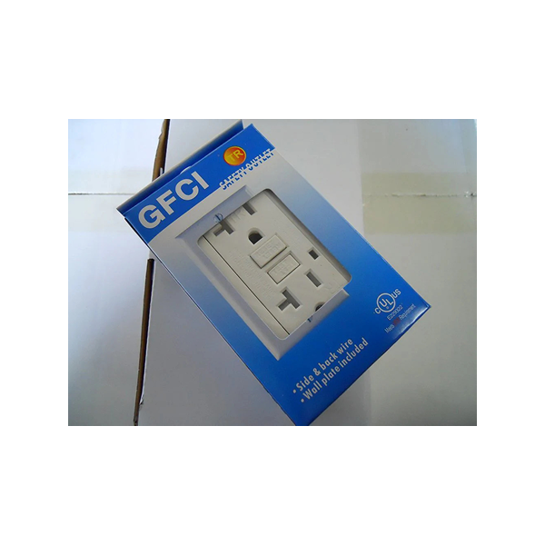 Safety Outlet GFCI TR Tamper Resistant 20a White UL Approved.
