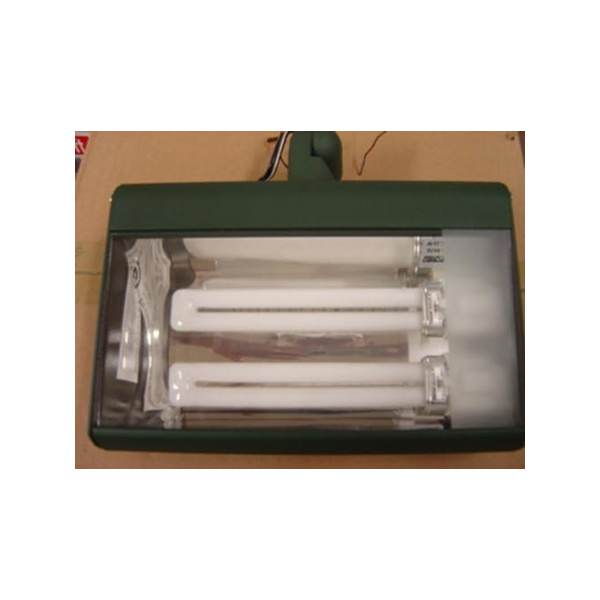 26 Watt Fluorescent Outdoor Flood Light 120v 2 Pl-13 Verde Green