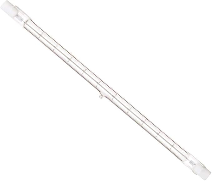 Satco S4169 1500 Watt 32000 Lumens T3 Halogen Double Ended R7S Base 120 Volt Clear 254mm Light Bulb, Dimmable