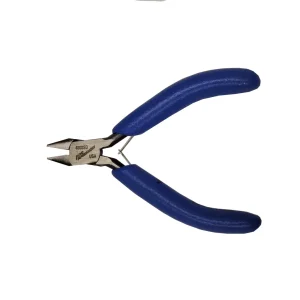 4-1/4" Diagonal Thin Nose Flush Cut, Blue ESD Foam Grip - 4008SD