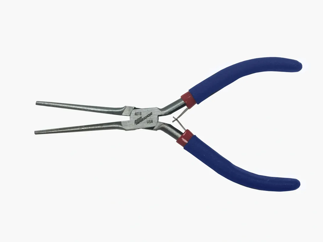 5 3/4" Needle Nose Smooth Jaw Blue texture 4018