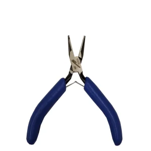 4 1/2" Long Nose Serrated Jaw Blue Grip 4032SD